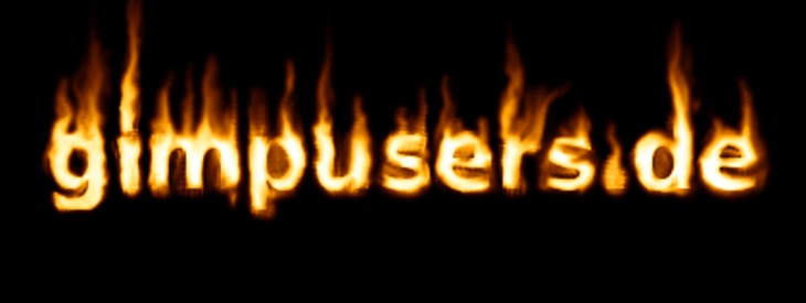 Hot Text On Flames Fire Tutorials Gimpusers Com